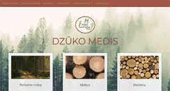 Desktop Screenshot of dzukomedis.lt