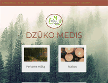 Tablet Screenshot of dzukomedis.lt